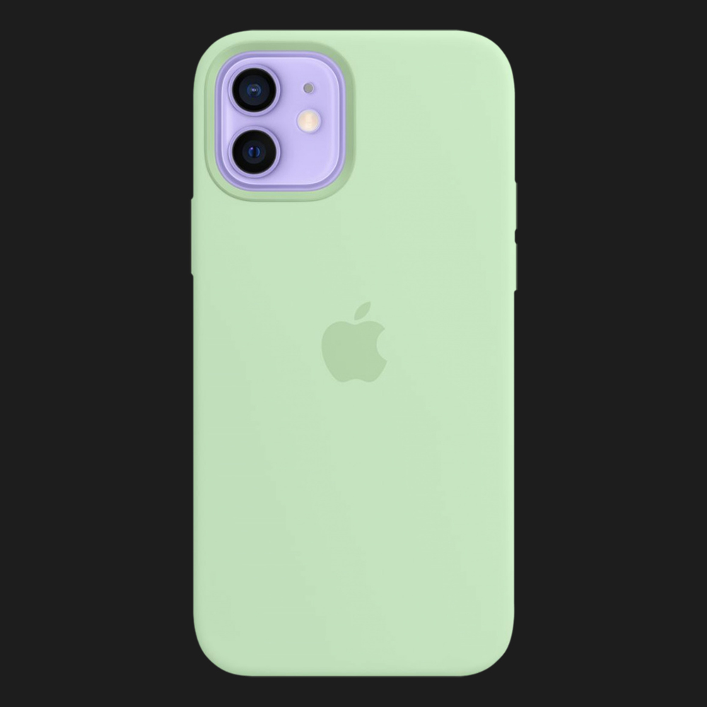 Оригінальний чохол Apple Silicone Case with MagSafe для iPhone 12 mini (Pistachio) (MJYV3)